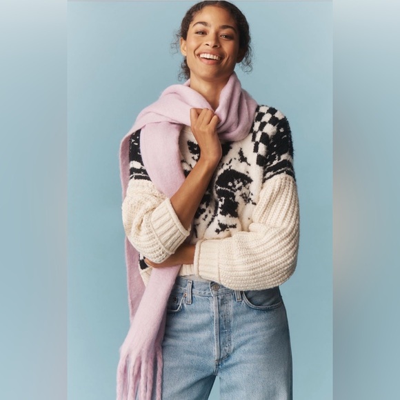 ▪️NWT Anthropologie Pilcro Crew-Neck Nordic Jumper